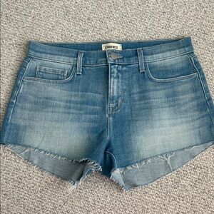L'AGENCE Light Blue Denim Shorts